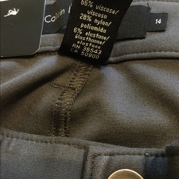 Last size 14 Gray CalvinKlein Stretch pant Zip up - Picture 5 of 8
